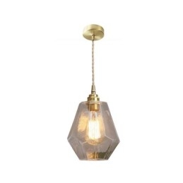 Nordic Retro Závěsné světlo Mosazné sklo Domácí osvětlení Tower Tvar Lamp Lamp