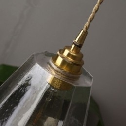 Nordic Retro Závěsné světlo Mosazné sklo Domácí osvětlení Tower Tvar Lamp Lamp
