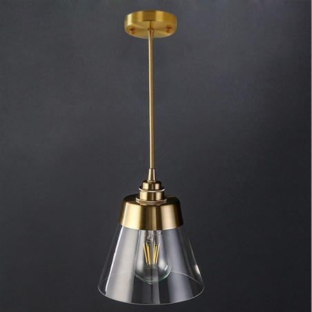 Nordic Retro závěsné světlo Skleněné stínidlo Domácí osvětlení Mosazný držák lampy Světlo Nordic Retro závěsné světlo Skleněné stínidlo Domácí osvětlení Mosazný držák lampy Světlo