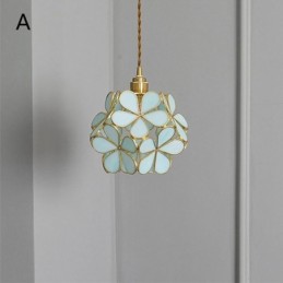 Severské kreativní závěsné svítidlo Skleněné domácí osvětlení Lampa ve tvaru okvětního lístku
