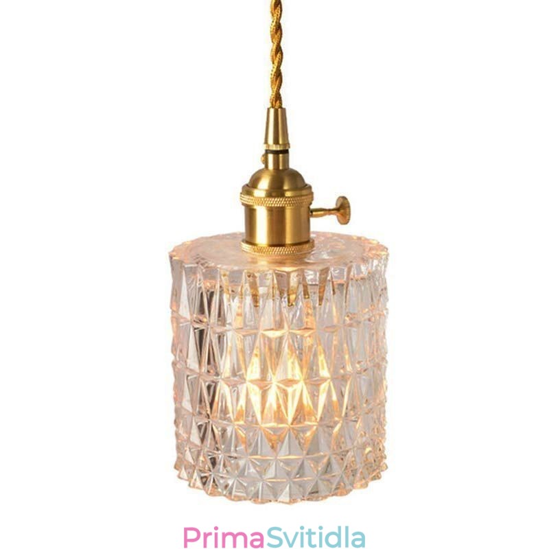 Svítidlo Jelly Jar Závěsné svítidlo z žebrovaného skla