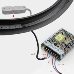 Kruhové dráhové svítidlo Magnetické zapuštěné dráhové svítidlo 150 cm