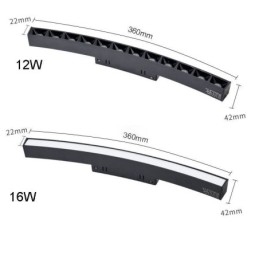 Kruhové dráhové svítidlo Magnetické zapuštěné dráhové svítidlo 150 cm