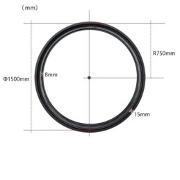 Kruhové dráhové svítidlo Magnetické zapuštěné dráhové svítidlo 150 cm