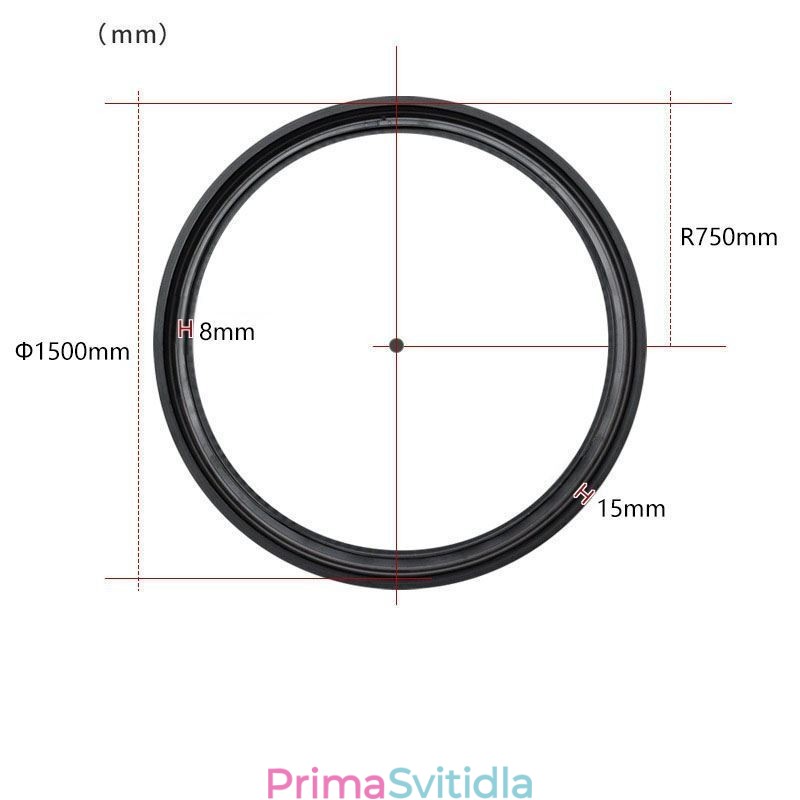 Kruhové dráhové svítidlo Magnetické zapuštěné dráhové svítidlo 150 cm