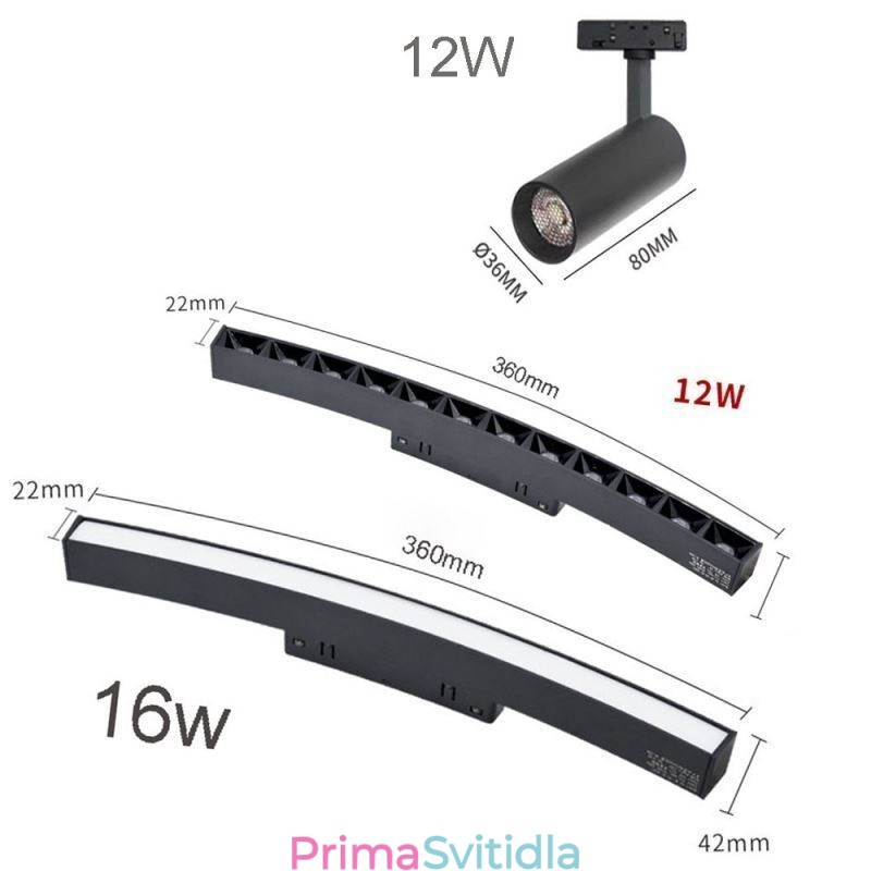 Kruhové magnetické dráhové svítidlo zapuštěné bodové dekorativní svítidlo 150 cm
