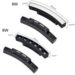 Kruhové magnetické dráhové svítidlo Zapuštěné bodové dekorativní svítidlo 80 cm
