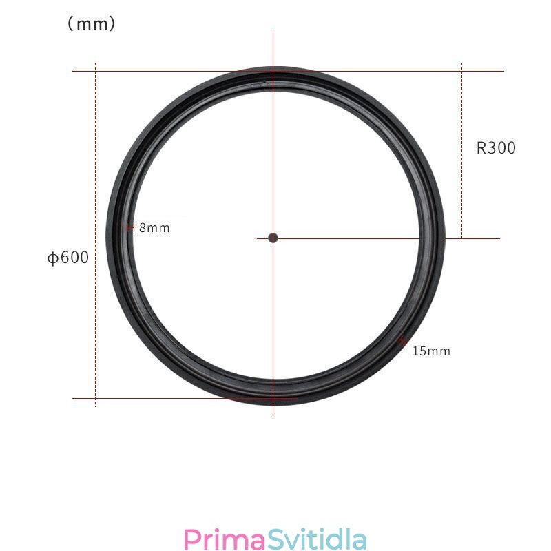 Kruhové dráhové svítidlo Magnetické zapuštěné bodové dekorativní svítidlo 60 cm