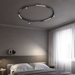 Zapuštěné lišty pro osvětlení kolejnic Kulaté magnetické hliníkové lišty