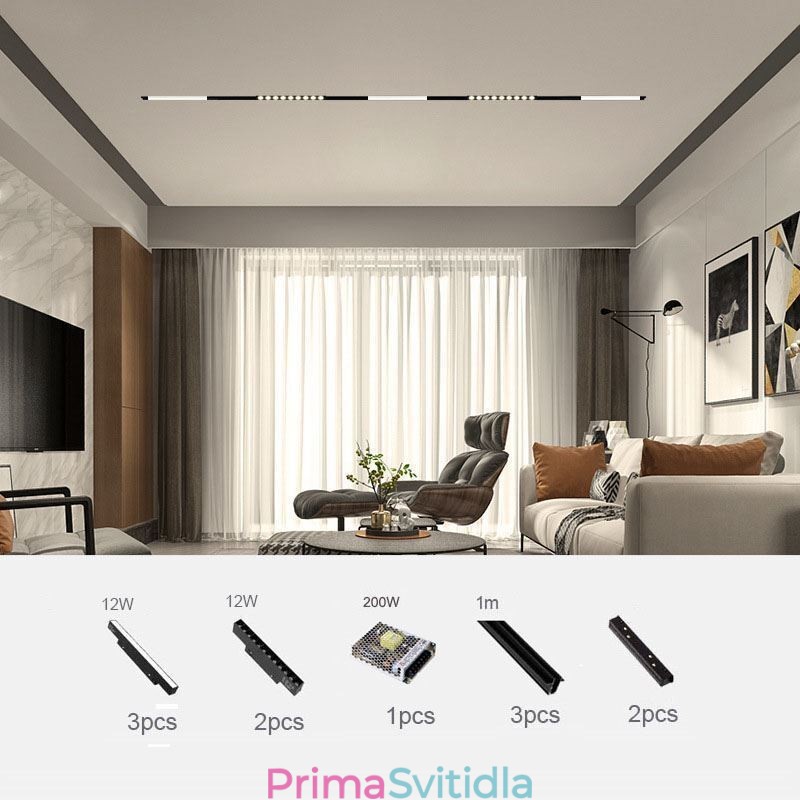 Magnetické dráhové světlo Zapuštěné bodové dekorativní světlo 3M 36V