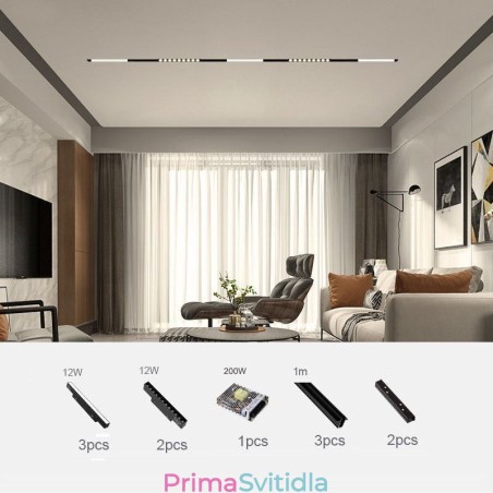 Magnetické dráhové světlo Zapuštěné bodové dekorativní světlo 3M 36V