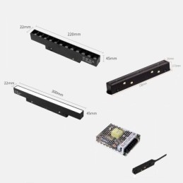 Magnetické dráhové světlo Zapuštěné bodové dekorativní světlo 3M 36V