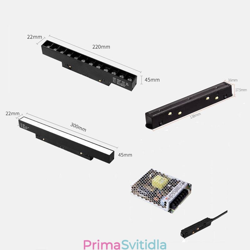 Magnetické dráhové světlo Zapuštěné bodové dekorativní světlo 3M 36V