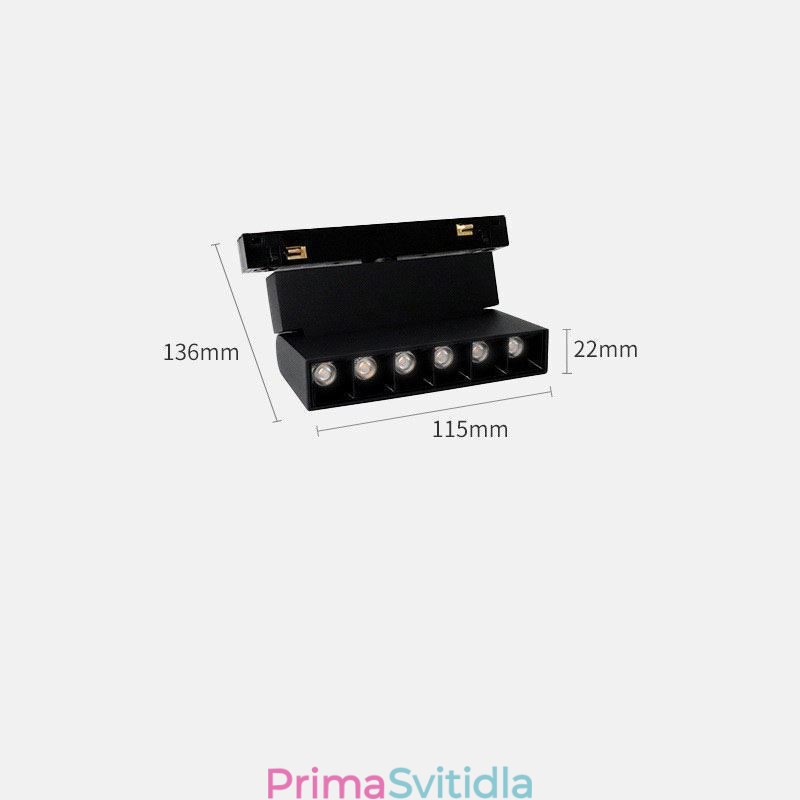 Zapuštěné bodové světlo Dekorativní světlo s magnetickou dráhou 3M*2