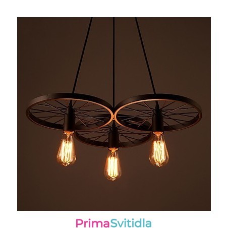 Loft Retro Pendant Lamps Americká country kovaná kola Lustr v industriálním stylu Loft Retro Pendant Lamps Americká country kovaná kola Lustr v industriálním stylu