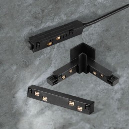 Příslušenství k osvětlení magnetických kolejnic Zapuštěné rohové připojení kolejnice