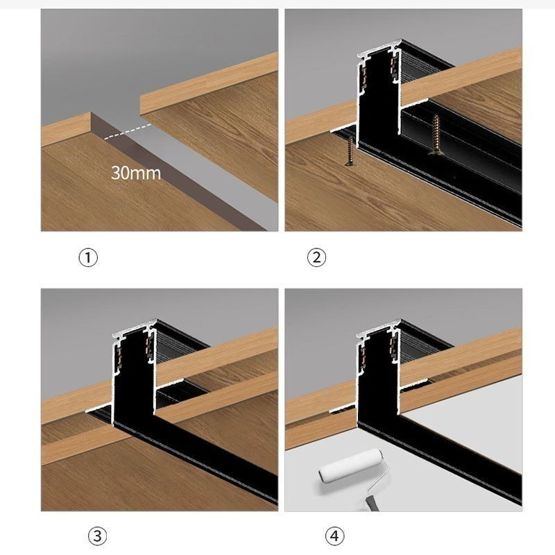 Zapuštěné bodové světlo Dekorativní svítidlo s magnetickou dráhou 6M 36V