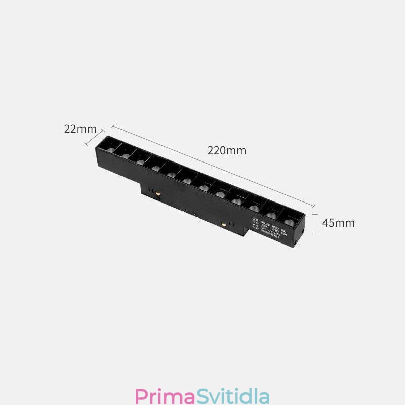 Magnetické dráhové světlo Zapuštěné bodové dekorativní světlo 6M*2
