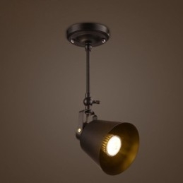 Rustikální Iron Spotlight Venkov Vintage stropní svítidlo