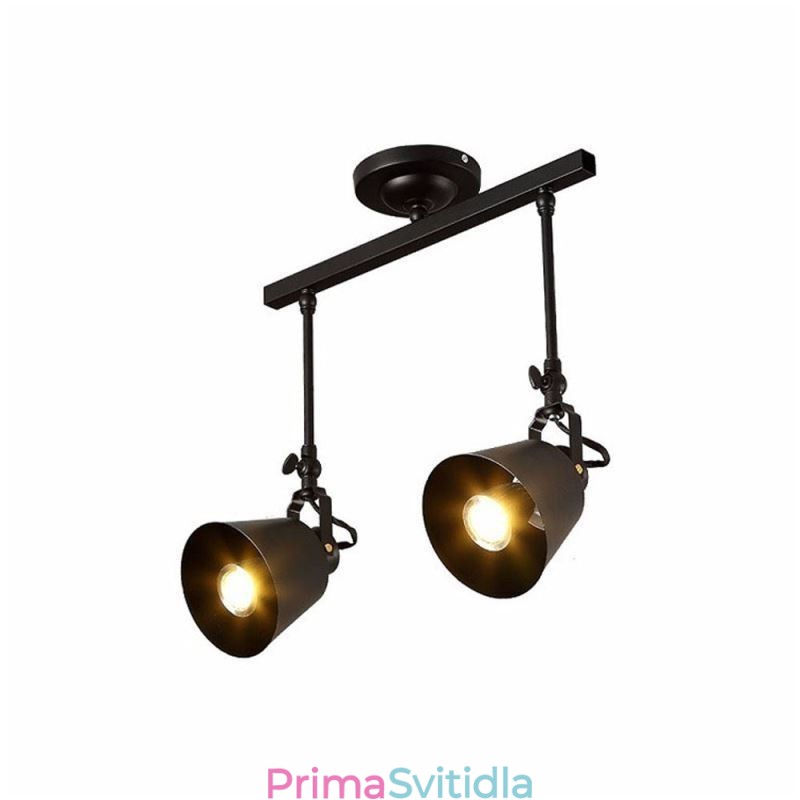 Rustikální Iron Spotlight Venkov Vintage stropní svítidlo