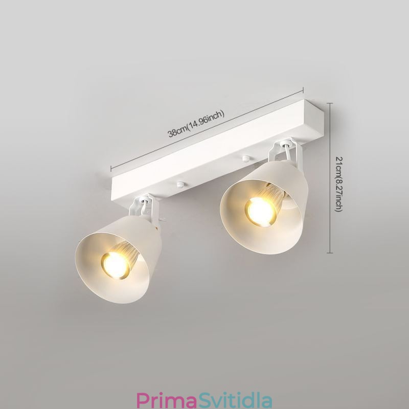 Rustikální Vintage bodové osvětlení průmyslové železné dráhy