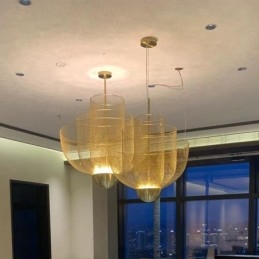 Kreativní a jedinečné umělecké dekorativní závěsné svítidlo Nordic Grid Designer