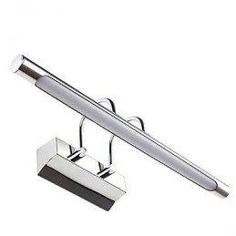 Zrcadlová světla z nerezové oceli Akrylátové koupelnové nástěnné lampy Make-up Světla Studená bílá Teplá bílá (velikost: 57X13,5X15)