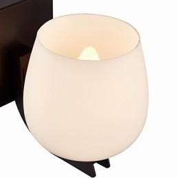 Železná nástěnná lampa se skleněným stínidlem Klasické moderní nástěnné svítidla