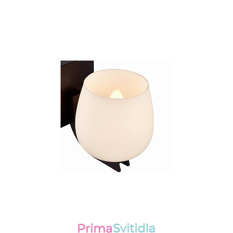 Železná nástěnná lampa se skleněným stínidlem Klasické moderní nástěnné svítidla