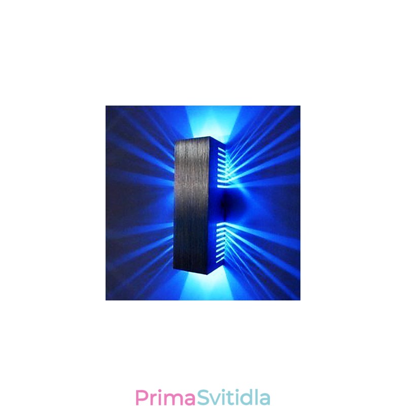 Moderní nástěnné svítidlo se 2 krychlovými odstíny v designu s rozptylovým světlem