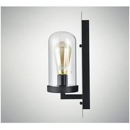 Svítidla v rustikálním stylu Iron Glass Wall Sconce Retro Nástěnná lampa Světlo z USA