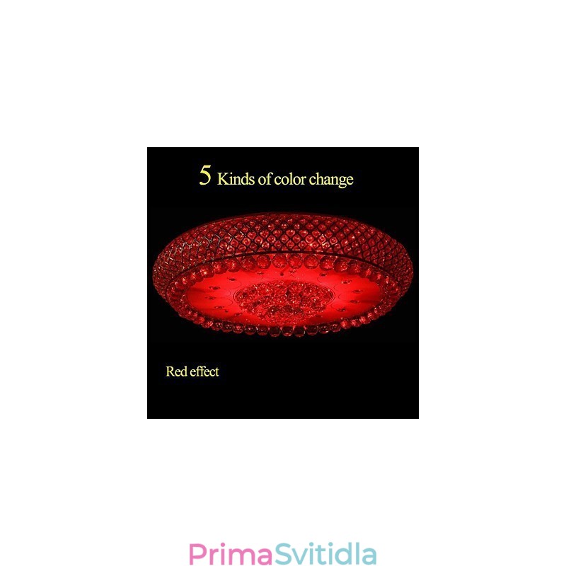 Kulaté křišťálové stropní svítidlo absorbující kupolové světlo o průměru 80 cm Obsahuje 15 žárovek
