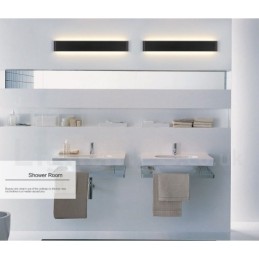Dlouhá moderní moderní nástěnná svítidla a svítidla pro vnitřní kovové nástěnné svítidlo IP 44 pro koupelnu ložnice obývací pokoj