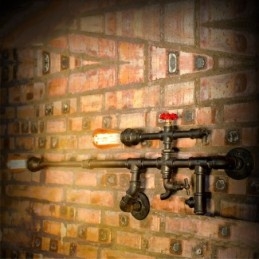 Vintage industriální nástěnné svítidlo Koupelna Kuchyň Jídelní trubka Edison Light Luxusní jídelní barové nástěnné svítidla Lamparas FJ DB2 014A0