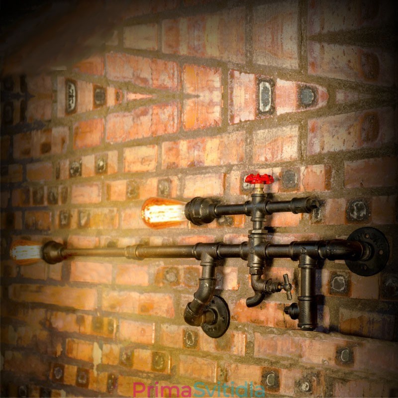 Vintage industriální nástěnné svítidlo Koupelna Kuchyň Jídelní trubka Edison Light Luxusní jídelní barové nástěnné svítidla Lamparas FJ DB2 014A0