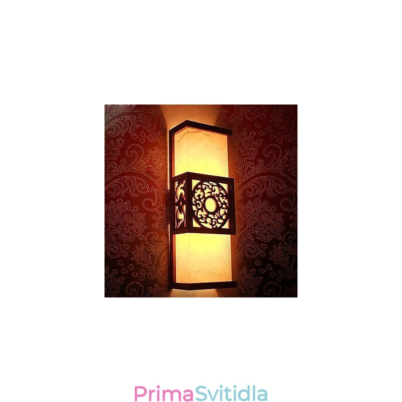Archaize Corridor Corridor Klasická nástěnná lampa z ovčí kůže Light