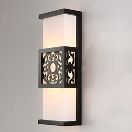 Archaize Corridor Corridor Klasická nástěnná lampa z ovčí kůže Light