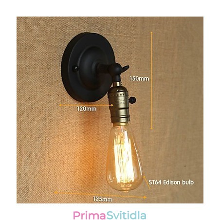 Edison Žárovka Ulička Retro Minimalistická noční ulička Kavárna Terasa Kanál Mini nástěnné svítidlo Edison Žárovka Ulička Retro Minimalistická noční ulička Kavárna Terasa Kanál Mini nástěnné svítidlo