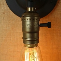 Edison Žárovka Ulička Retro Minimalistická noční ulička Kavárna Terasa Kanál Mini nástěnné svítidlo