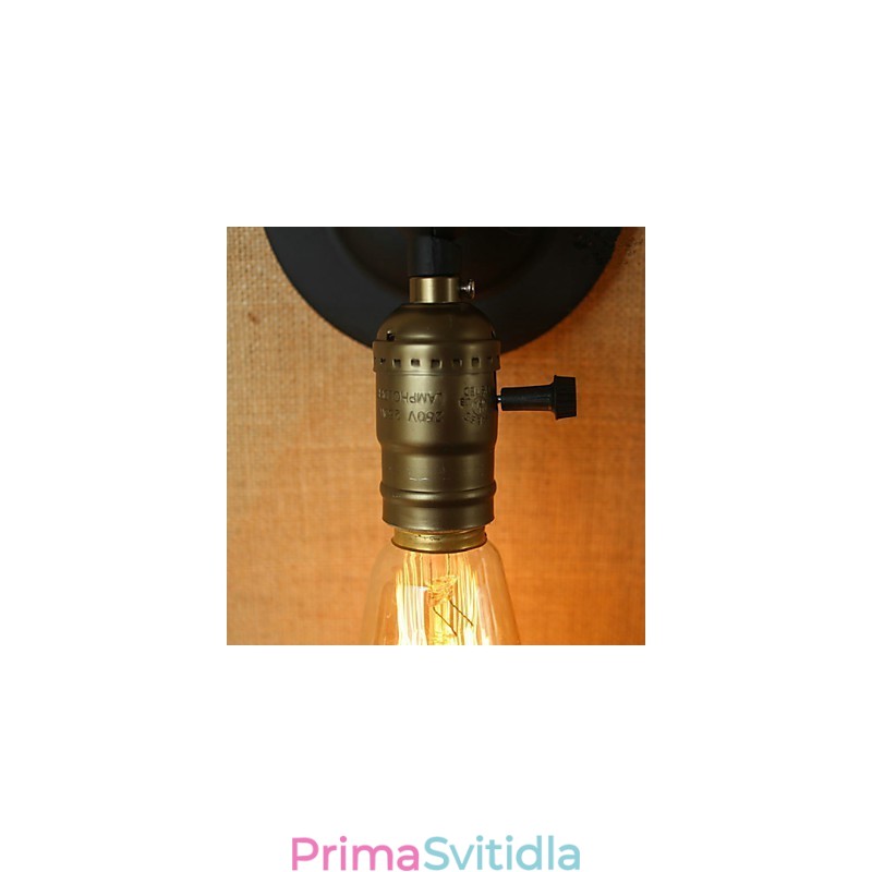 Edison Žárovka Ulička Retro Minimalistická noční ulička Kavárna Terasa Kanál Mini nástěnné svítidlo