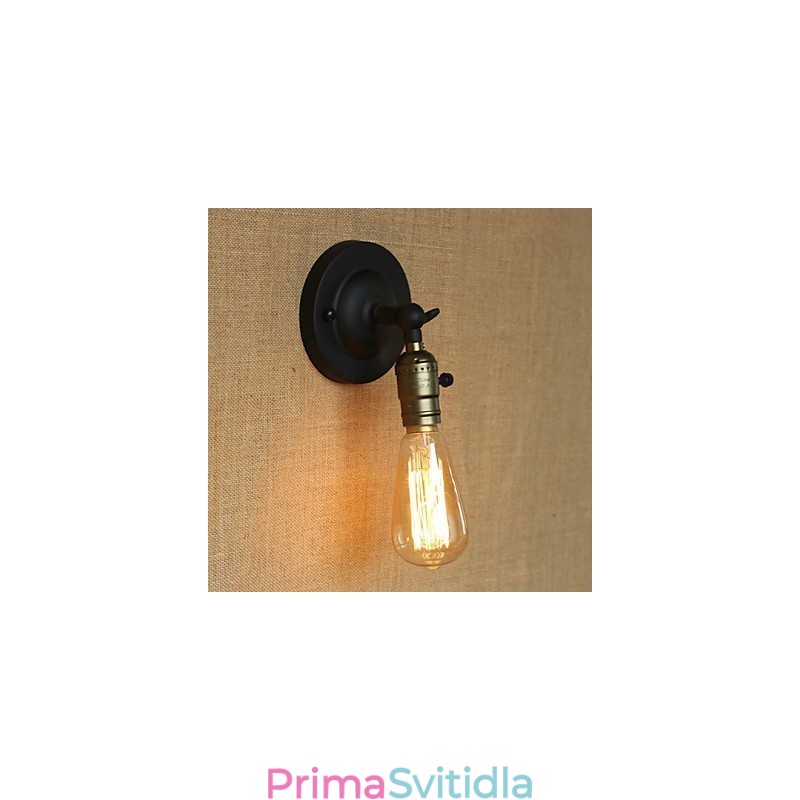 Edison Žárovka Ulička Retro Minimalistická noční ulička Kavárna Terasa Kanál Mini nástěnné svítidlo