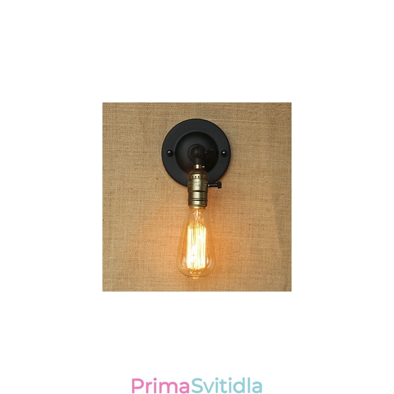 Edison Žárovka Ulička Retro Minimalistická noční ulička Kavárna Terasa Kanál Mini nástěnné svítidlo