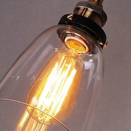Industriální Edison Jednoduchost Skleněné nástěnné nástěnné svítidlo Kovový základní kryt Jídelna Studovna Kancelář předsíň Světlo na zeď
