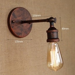 Americký bar Kavárna Restaurace Minimalistická ulička u postele Nástěnné svítidlo z železného železa