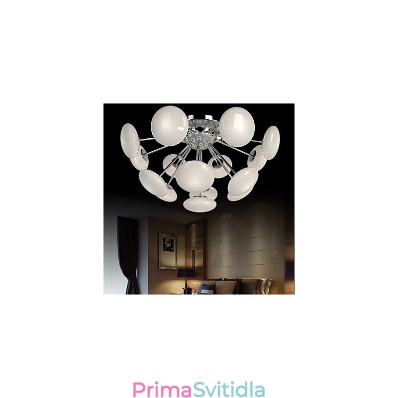 ModerníYestaurant Lamp Jednoduché kruhové skleněné umění Závěsná lampa Evropského stylu