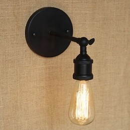 Americká restaurace Bar Kavárna Minimalistická noční ulička z černého tepaného železa nástěnné svítidlo