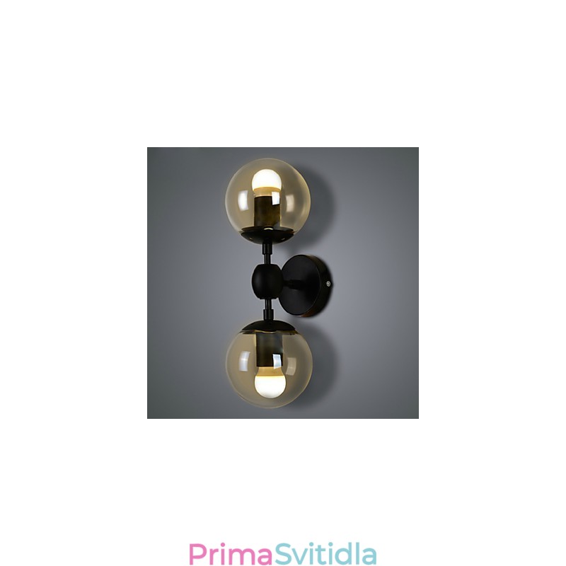 Nástěnné svítidla Skleněná koule Rustic Lodge Metal