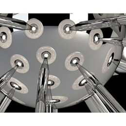 ModerníYestaurant Lamp Jednoduché kruhové skleněné umění Závěsná lampa Evropského stylu