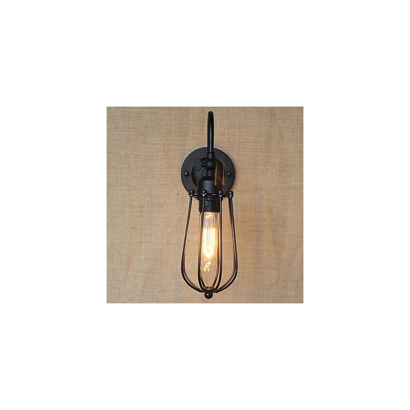 Americká venkovská lampa do obývacího pokoje Ložnice Balkon Minimalistická matná černá noční lampa Dekorativní umělecká stěna