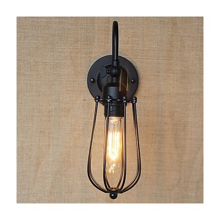 Americká venkovská lampa do obývacího pokoje Ložnice Balkon Minimalistická matná černá noční lampa Dekorativní umělecká stěna Americká venkovská lampa do obývacího pokoje Ložnice Balkon Minimalistická matná černá noční lampa Dekorativní umělecká stěna